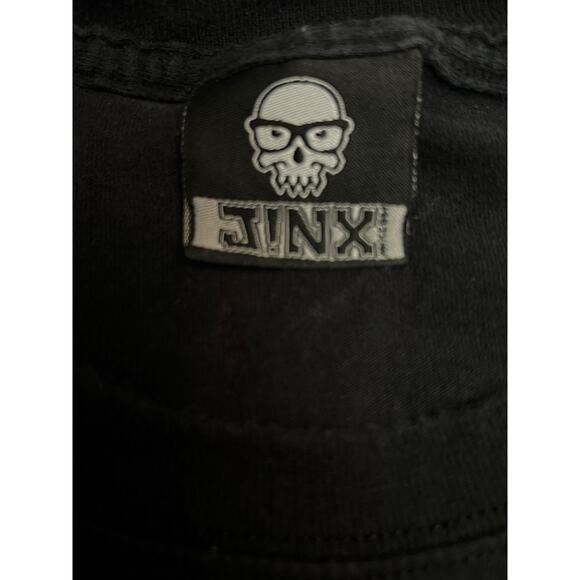 J!NX Vintage Human Barcode Shirt XL Black Tech Gamer Tee Cyberpunk Style Jinx - Picture 5 of 7